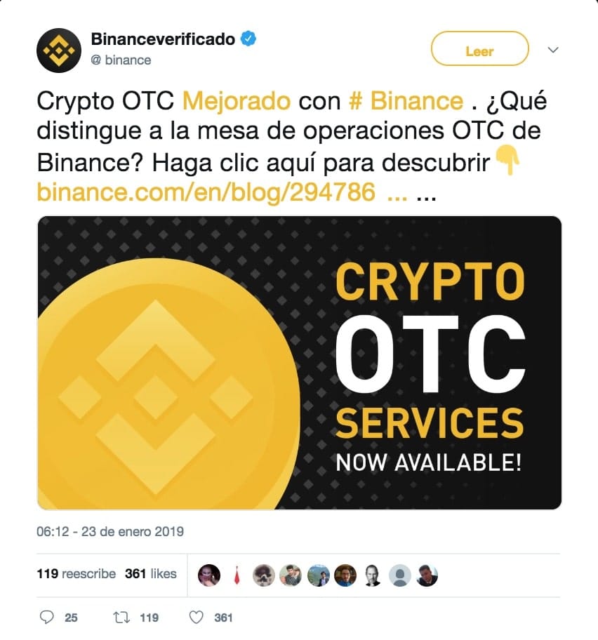 Twitter Binance